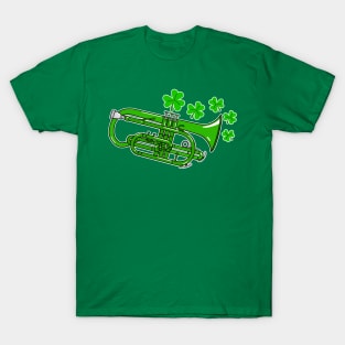 St Patrick's Day Cornet Teacher Cornetist Brass Player T-Shirt